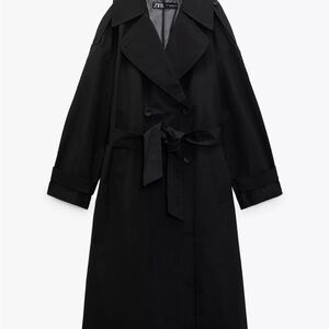 Zara Black Trench Coat
